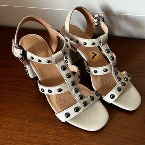 Leather Studded Heels